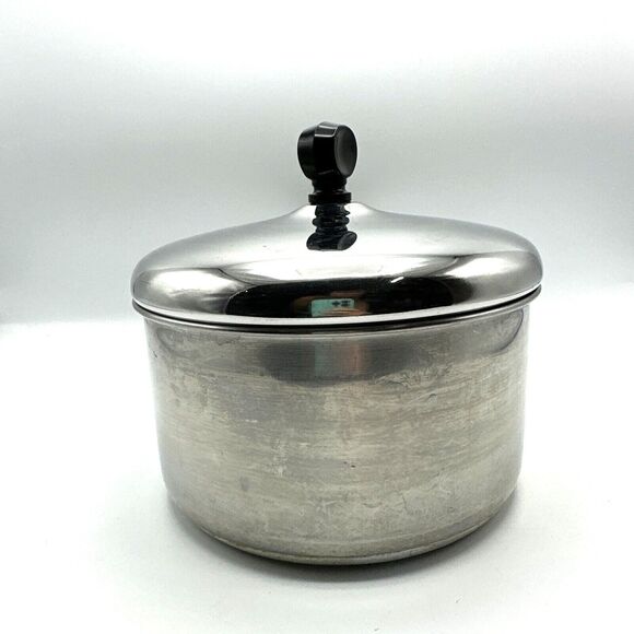 FARBERWARE 2 Qt Saucepan Pot Handle With Lid Aluminum Clad Stainless USA - Picture 6 of 11